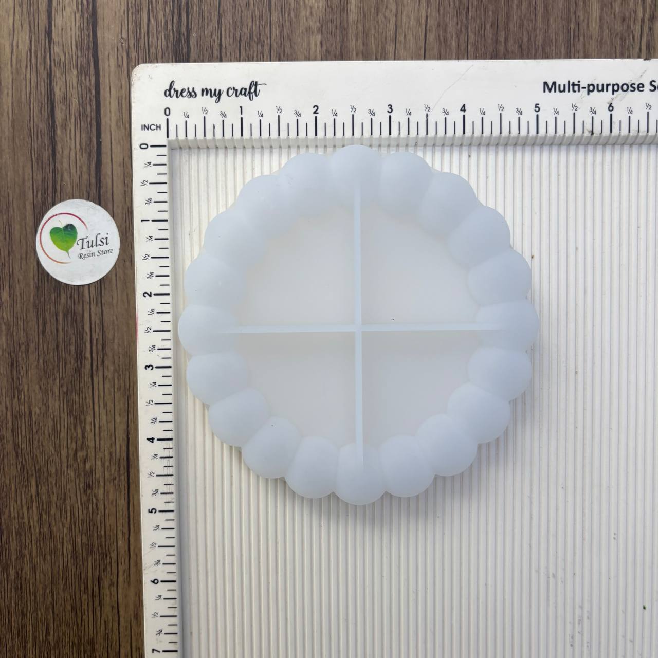 Bubble Edge Round Coaster Mould (B)