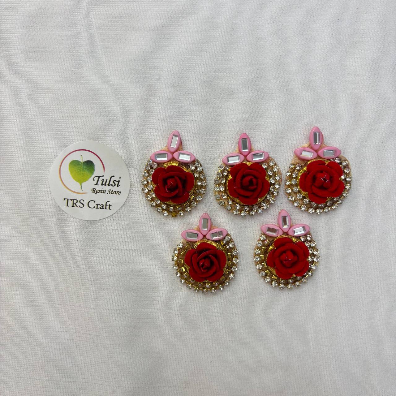 Patch/Booty (F) - Designer Red Rose Tulsi Resin Store