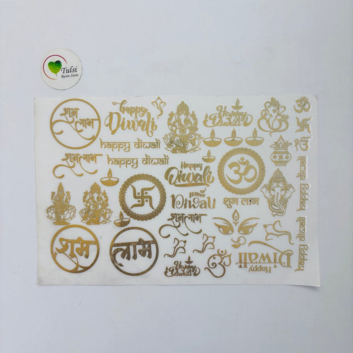Metal Sticker - A5 Diwali Mix(A) Tulsi Resin Store