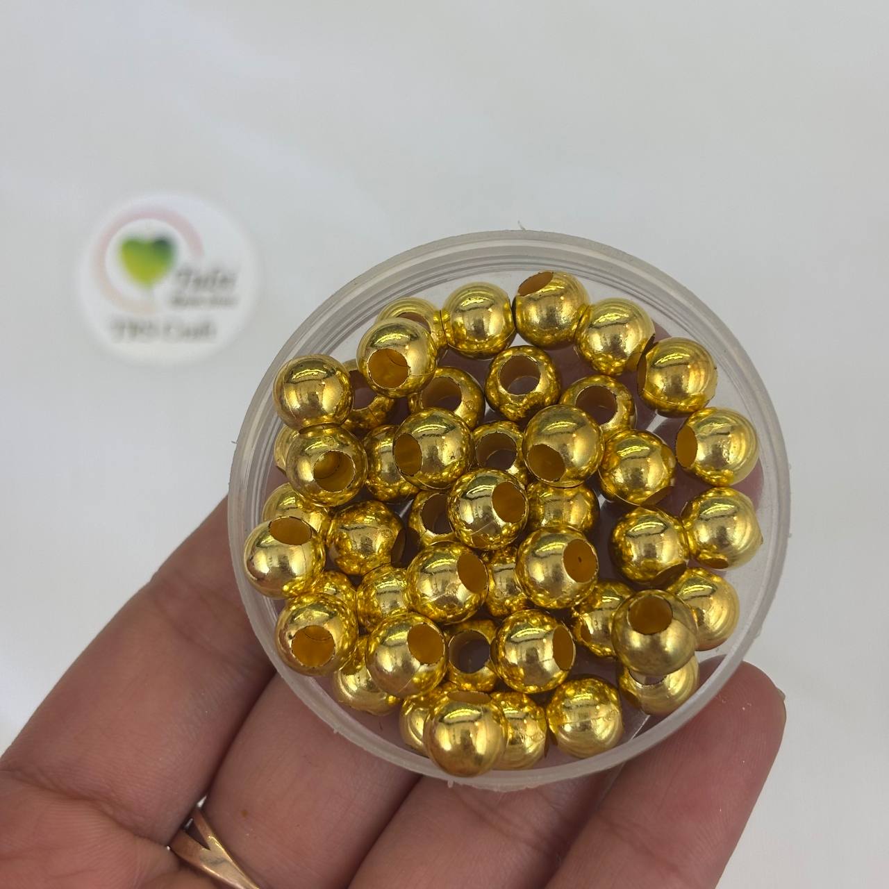Big Hole Beads - 8MM Round Tulsi Resin Store