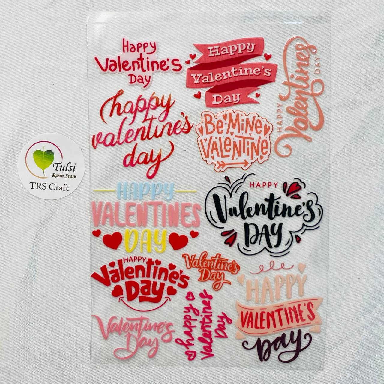A6 UV DTF Sticker - Valentine (A) Tulsi Resin Store