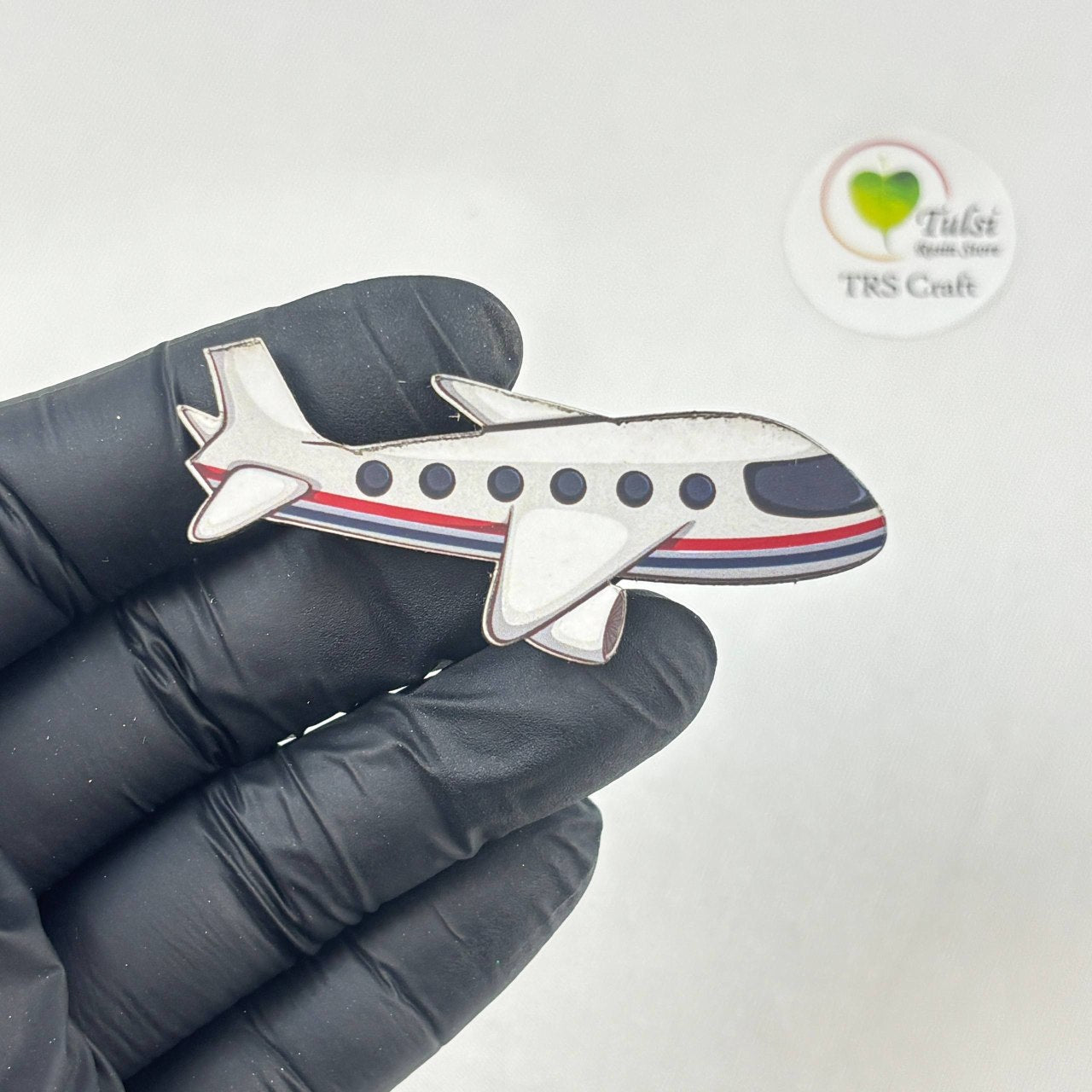 MDF Printed Aeroplane Cutout - - Tulsi Resin Store
