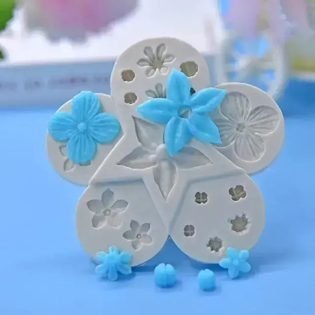 3D Flower Mould (L) - 17 Cavity