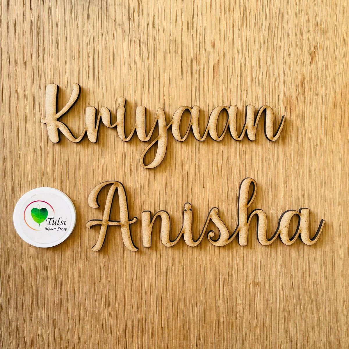 Custom MDF Cutout - One Line Tulsi Resin Store