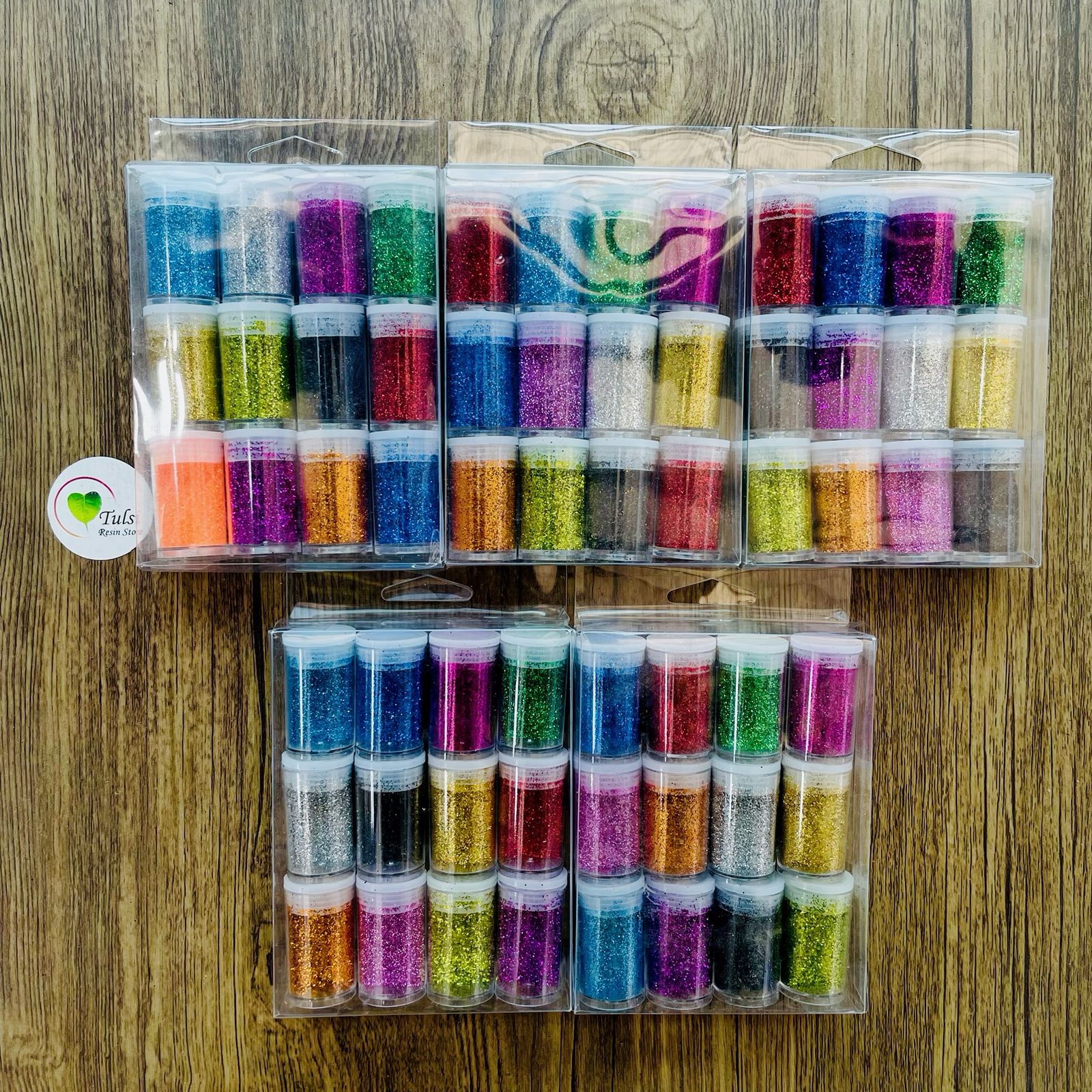 12 Set Glitters tulsiresin