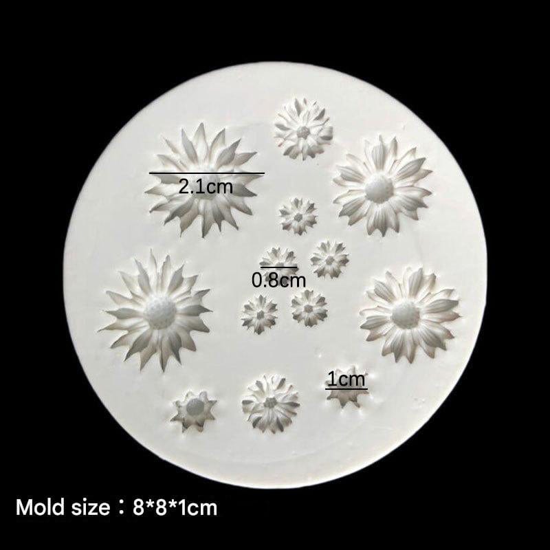 3D Flower Mould (K) - 13 Cavity