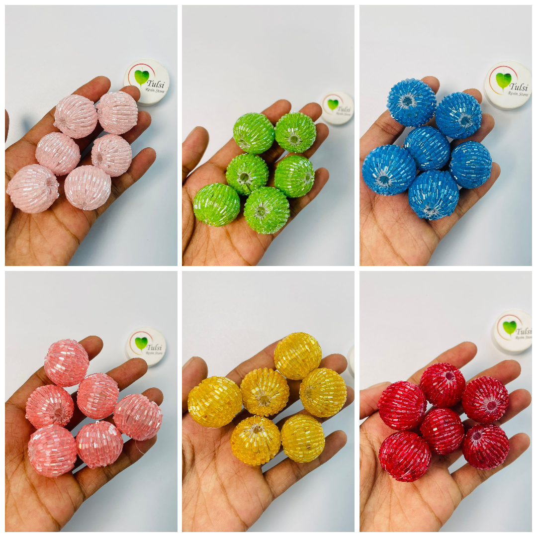 Katdana Beads Ball (5 Pcs) Tulsi Resin Store