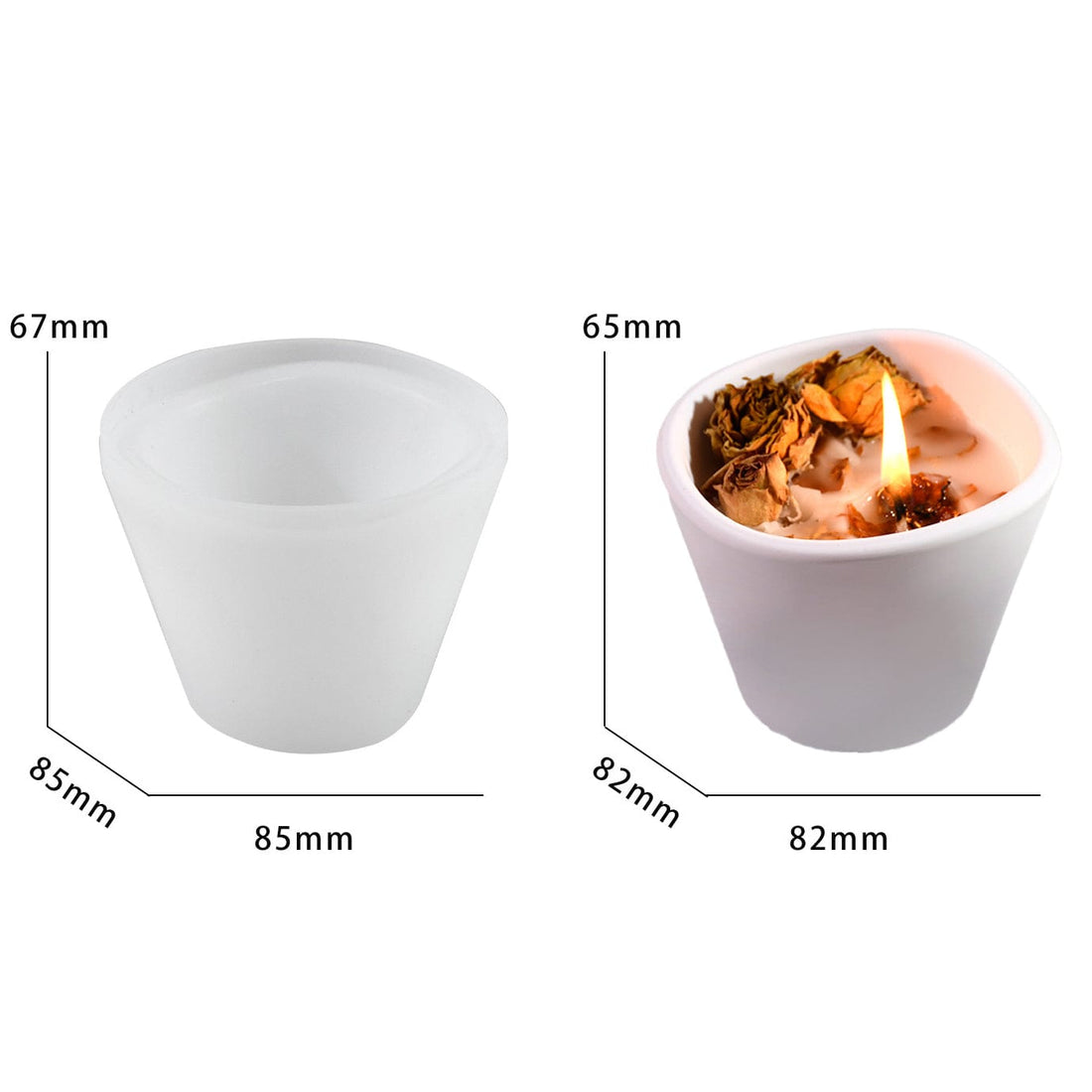 Wave Shape Candle Holder Mould