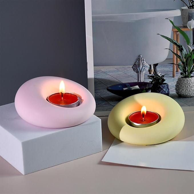 Unequal Circle T-Light Holder Mould