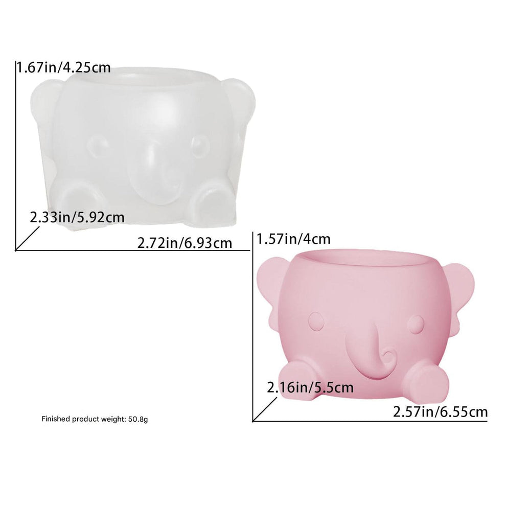 Elephant Planter Pot Jar Mould - Small