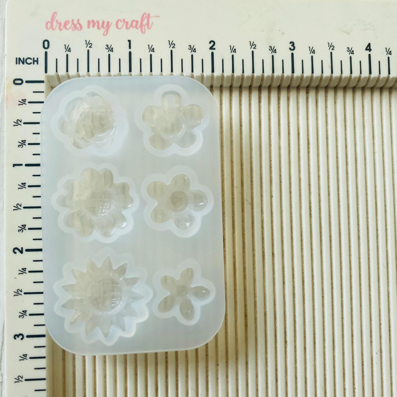 6 In 1 Flower Mould C - - Tulsi Resin Store