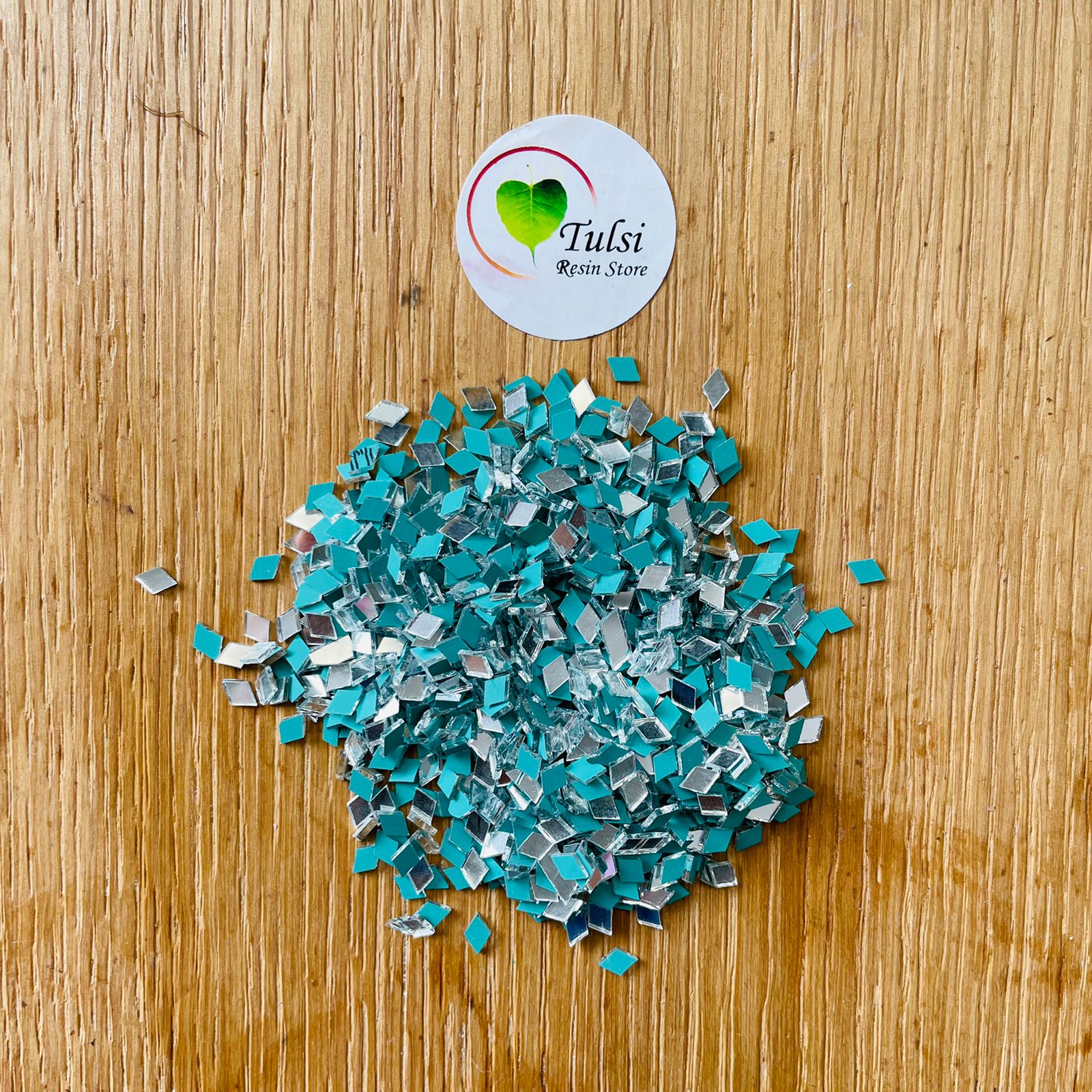 Katli Shape Glass Mirror For Different Craft