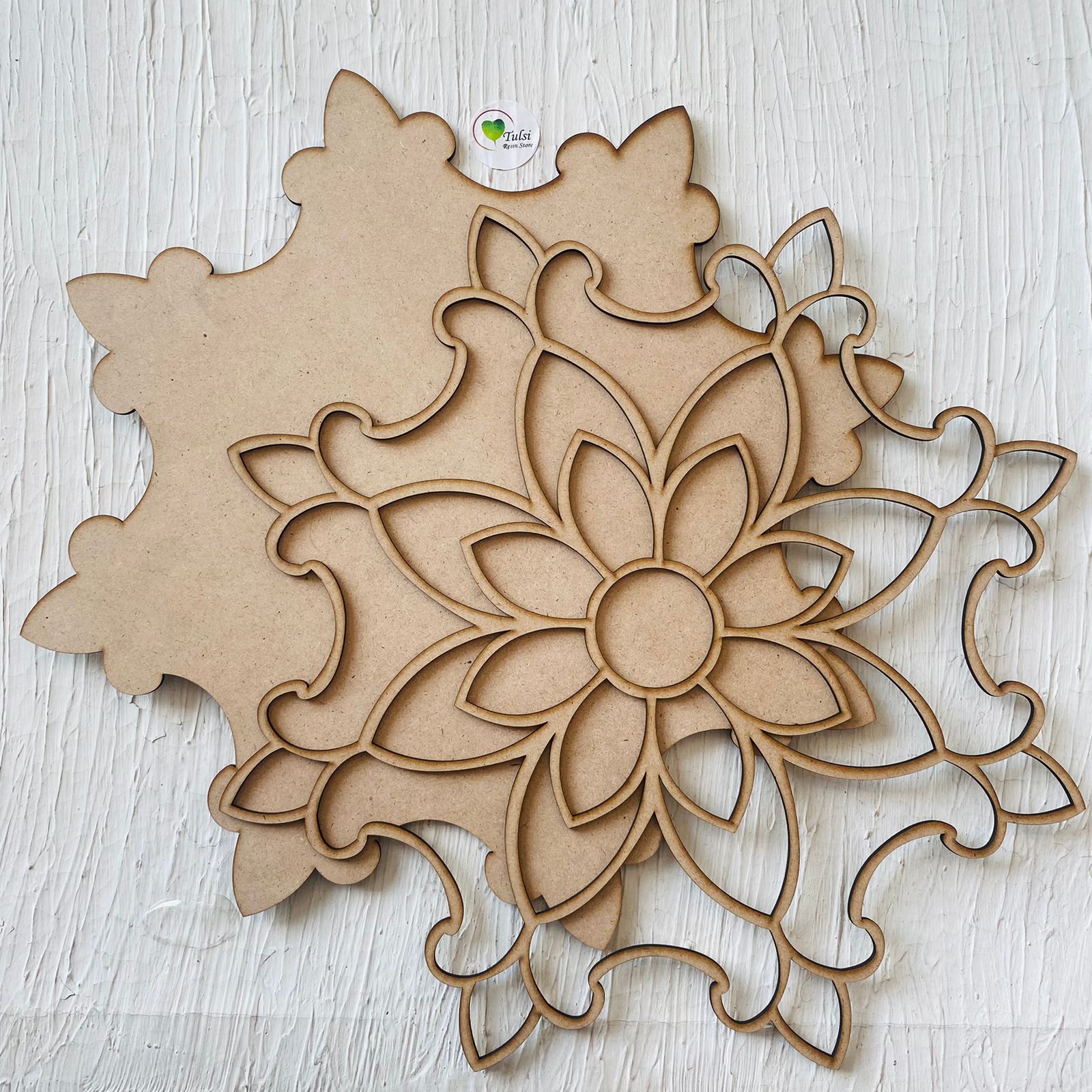MDF Cutout - Rangoli (A) Tulsi Resin Store