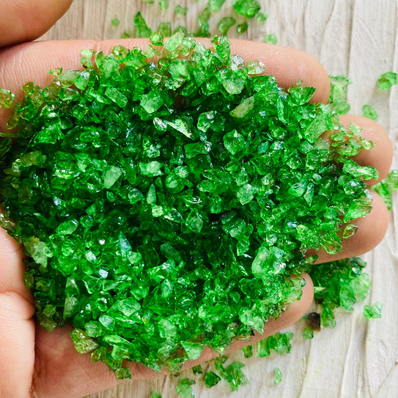 Mini Green crystal 250 Gram tulsiresin