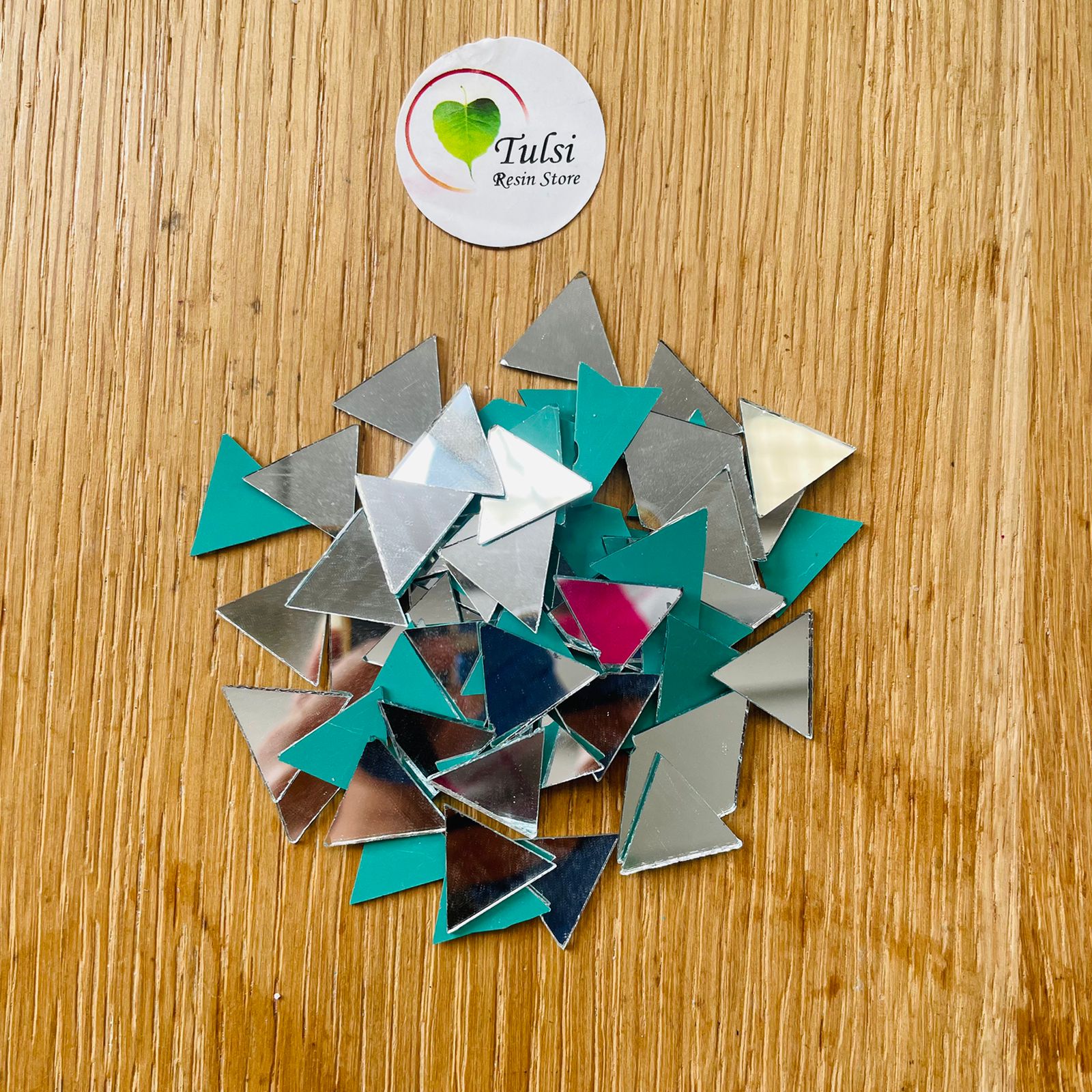 Triangle Shape Glass Mirror For Different Craft