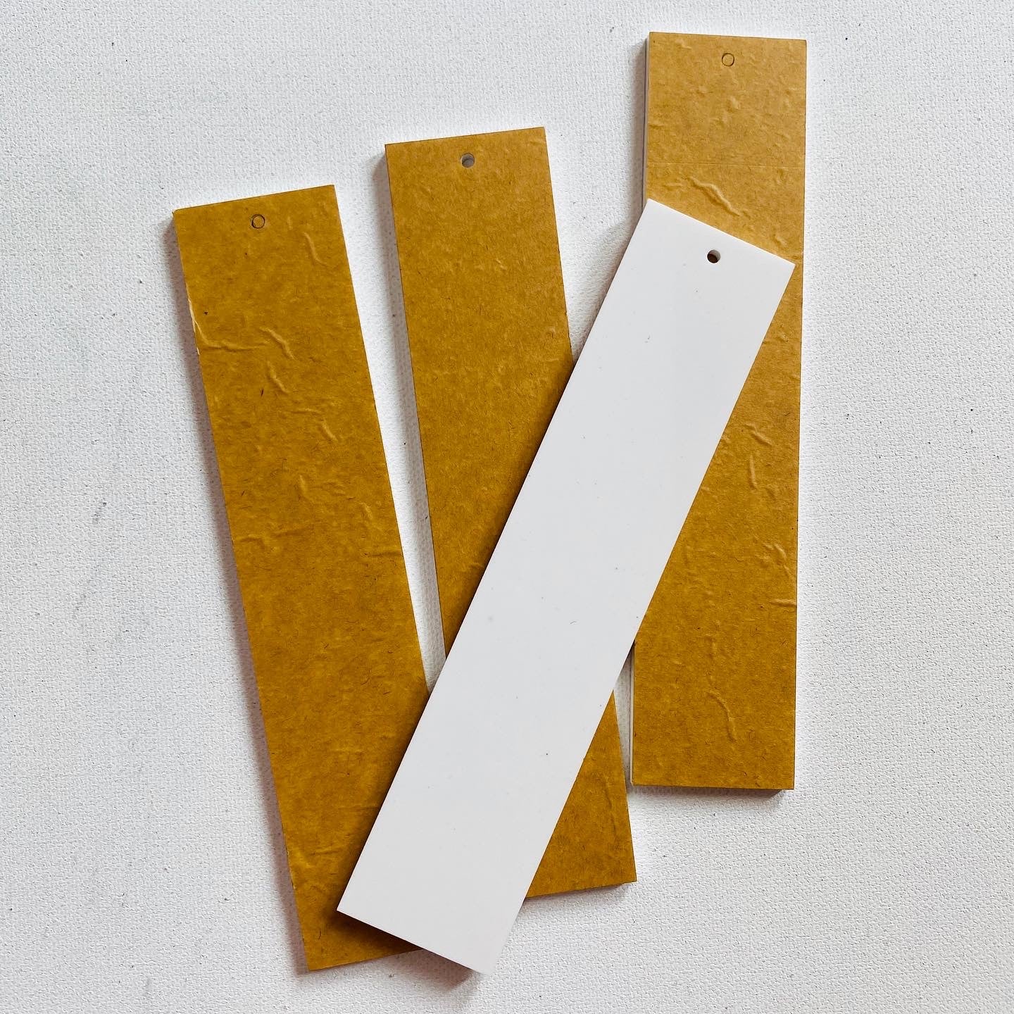 White Acrylic Bookmark tulsiresin