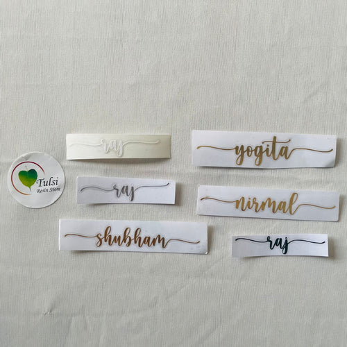 Custom Vinyl - Designer Single Name Tulsi Resin Store