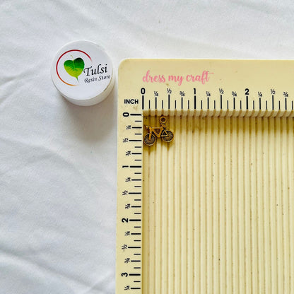 Gold Charm - Cycle (2pc) Tulsi Resin Store