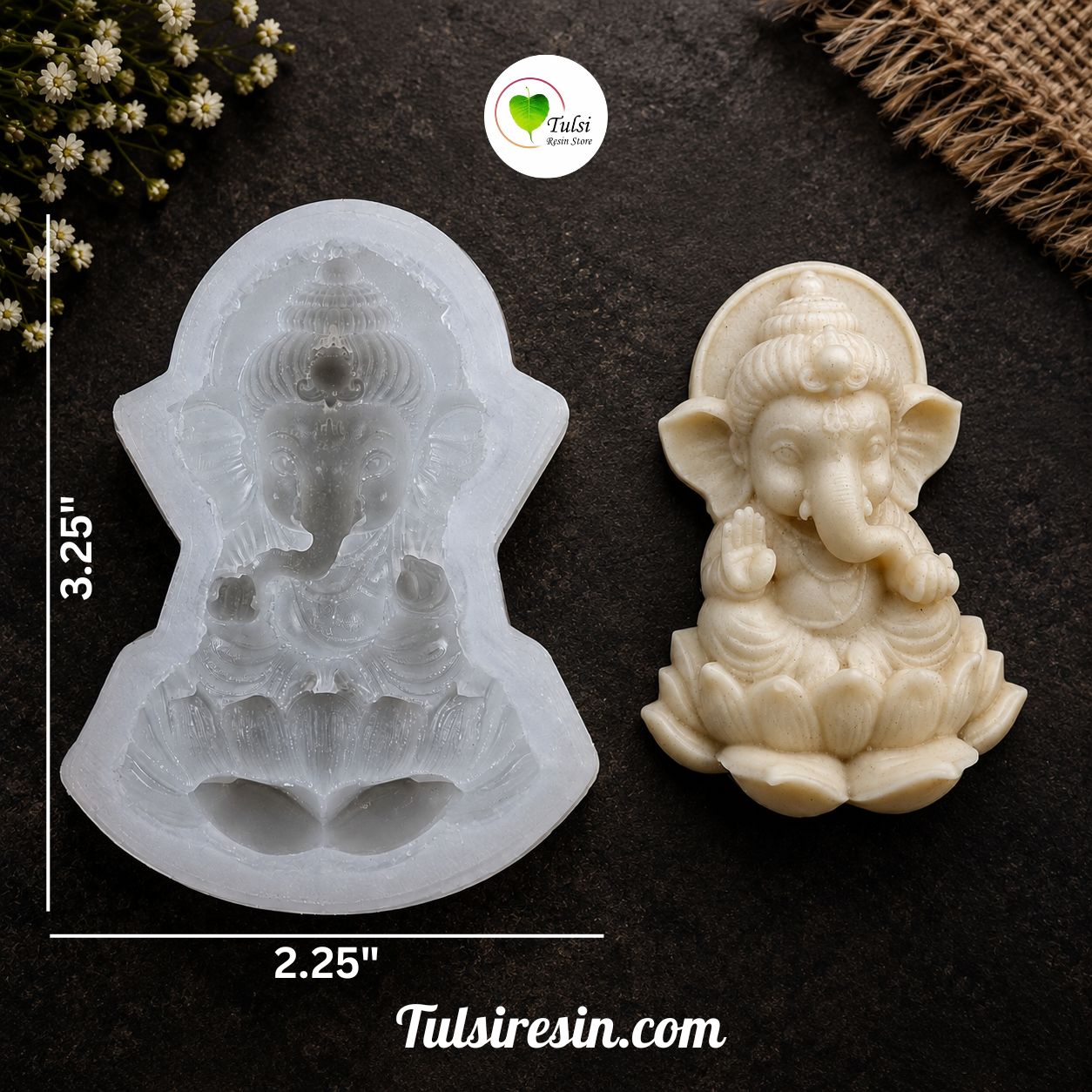 3D Ganesh Idol Mould (A) - PREBOOK