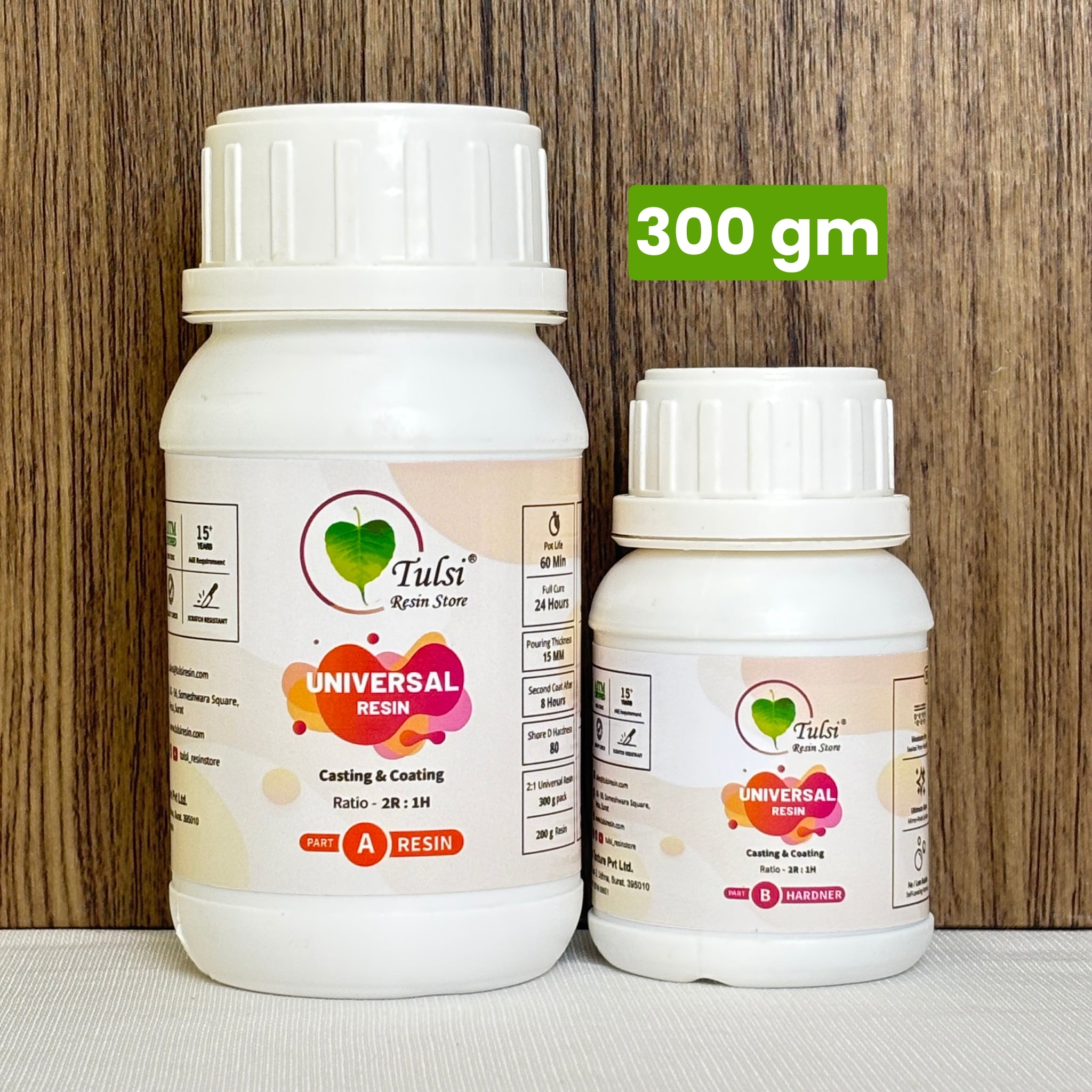 2:1 Universal Resin - Ultimate Multi Use Resin 300g Tulsi Resin Store