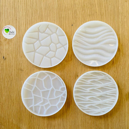 4 Slot Stand And 4 Coaster Mould Set (A)