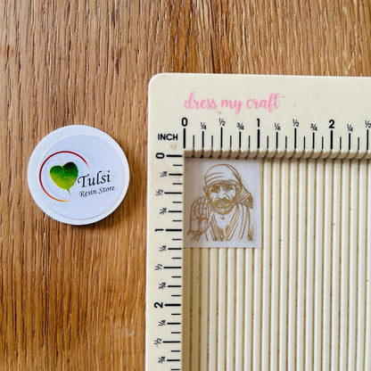 Metal Sticker - Sai Baba Mantra + Idol Tulsi Resin Store