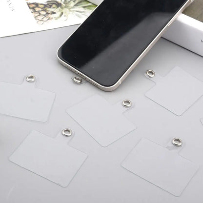 Transparent Phone Tag (2 Pc) Tulsi Resin Store
