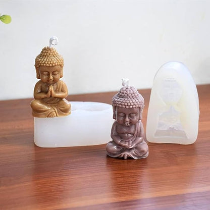 3D Buddha Candle Mould Tulsi Resin Store