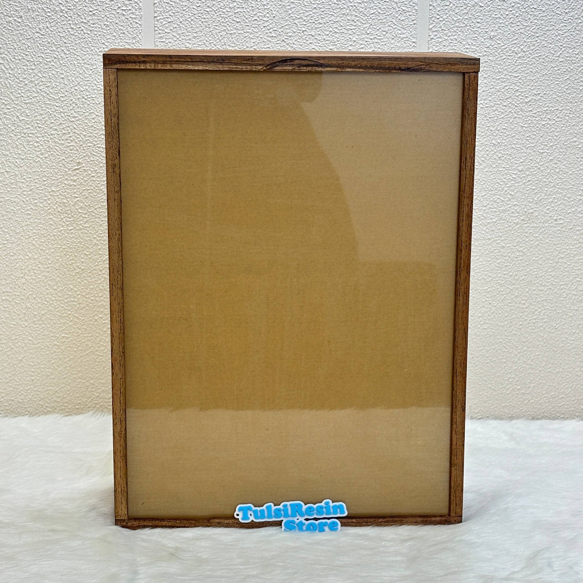 Teakwood Floating Frame (Q) - Acylic Slider without Partition