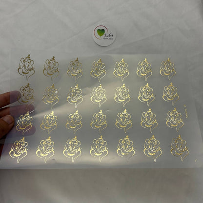 Gold Insert Sheet - Ganesha (A) Tulsi Resin Store
