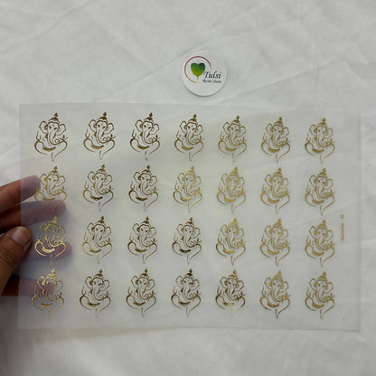 Gold Insert Sheet - Ganesha (A) Tulsi Resin Store