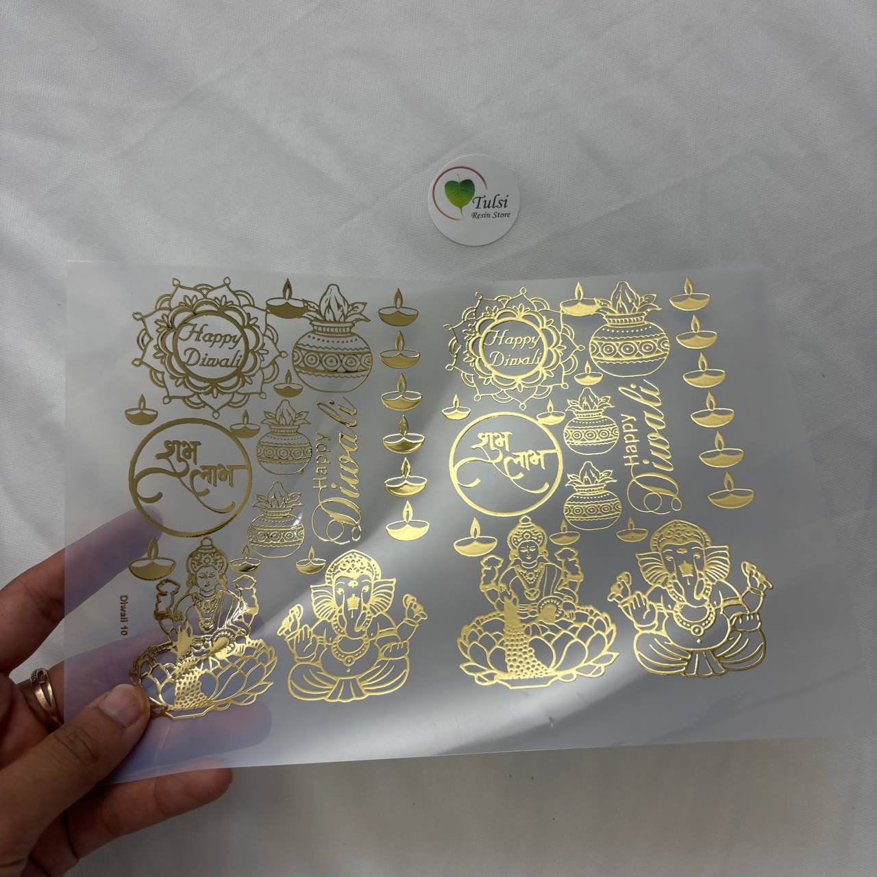 Gold Insert Sheet - Diwali (A) Tulsi Resin Store