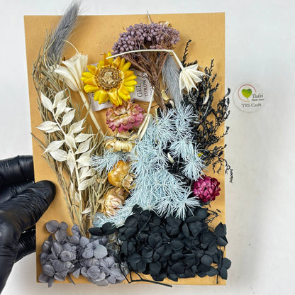 Mix Dry Flower Sheet - A16 - #colour_ - Tulsi Resin Store