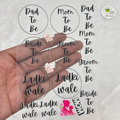 A6 UV DTF Sticker - For Brooches (B)