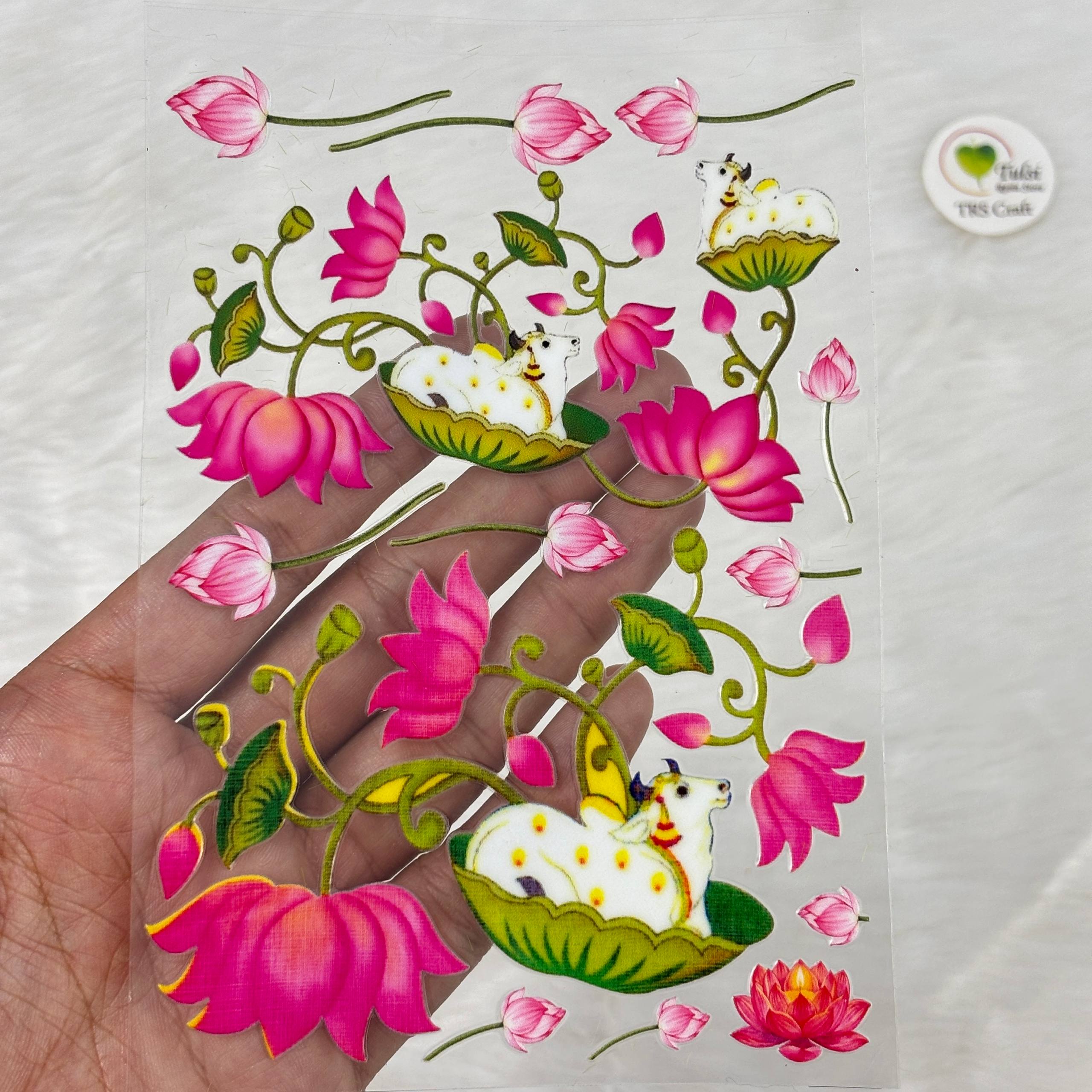 A6 UV DTF Sticker - Pichwai Mix (F)