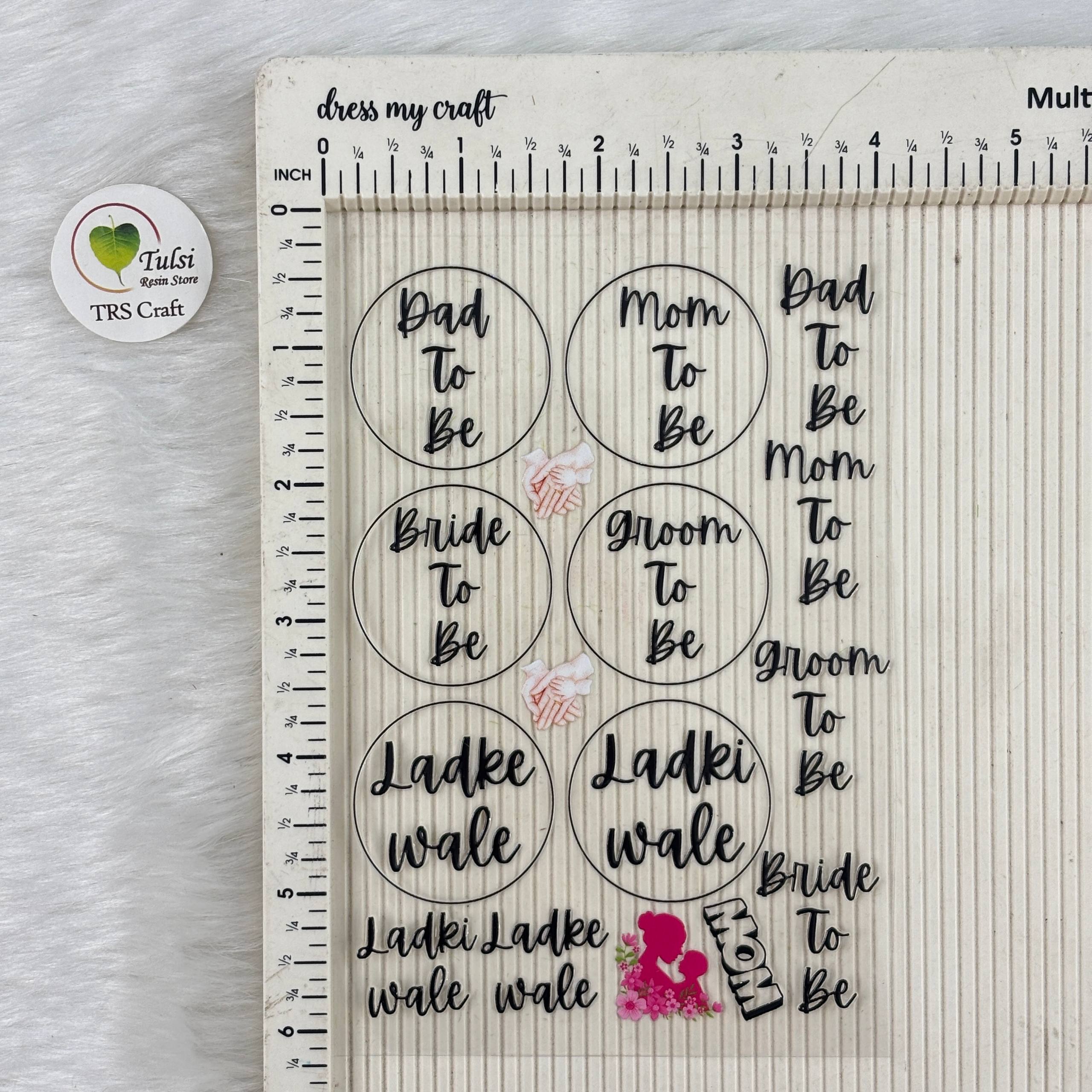 A6 UV DTF Sticker - For Brooches (B)