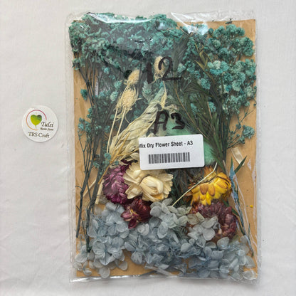 Mix Dry Flower Sheet - A3 Tulsi Resin Store