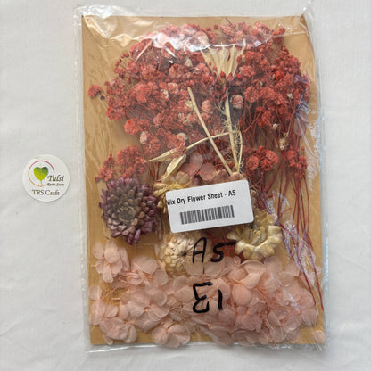 Mix Dry Flower Sheet - A5 Tulsi Resin Store