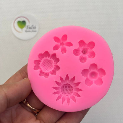 Flower Mould (A6) - 5 Cavity