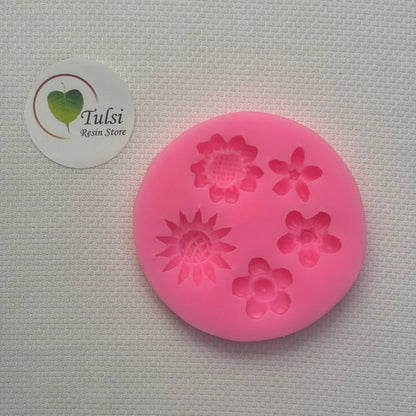 Flower Mould (A6) - 5 Cavity