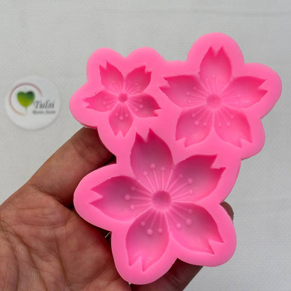 Flower Mould (A5) - 3 Cavity