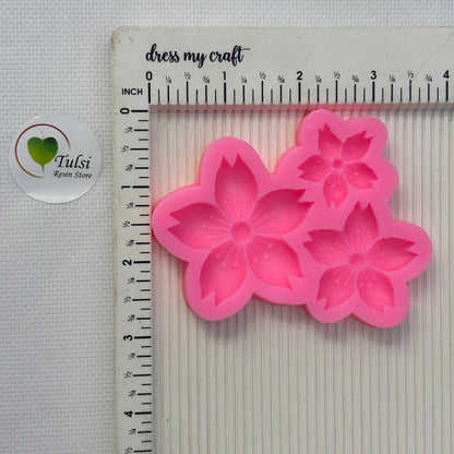 Flower Mould (A5) - 3 Cavity
