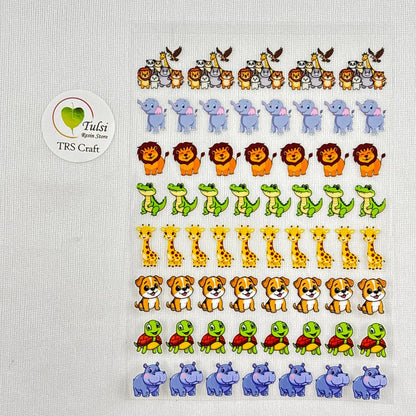 A6 UV DTF Sticker - Mix Rakhi (H) - #colour_ - Tulsi Resin Store
