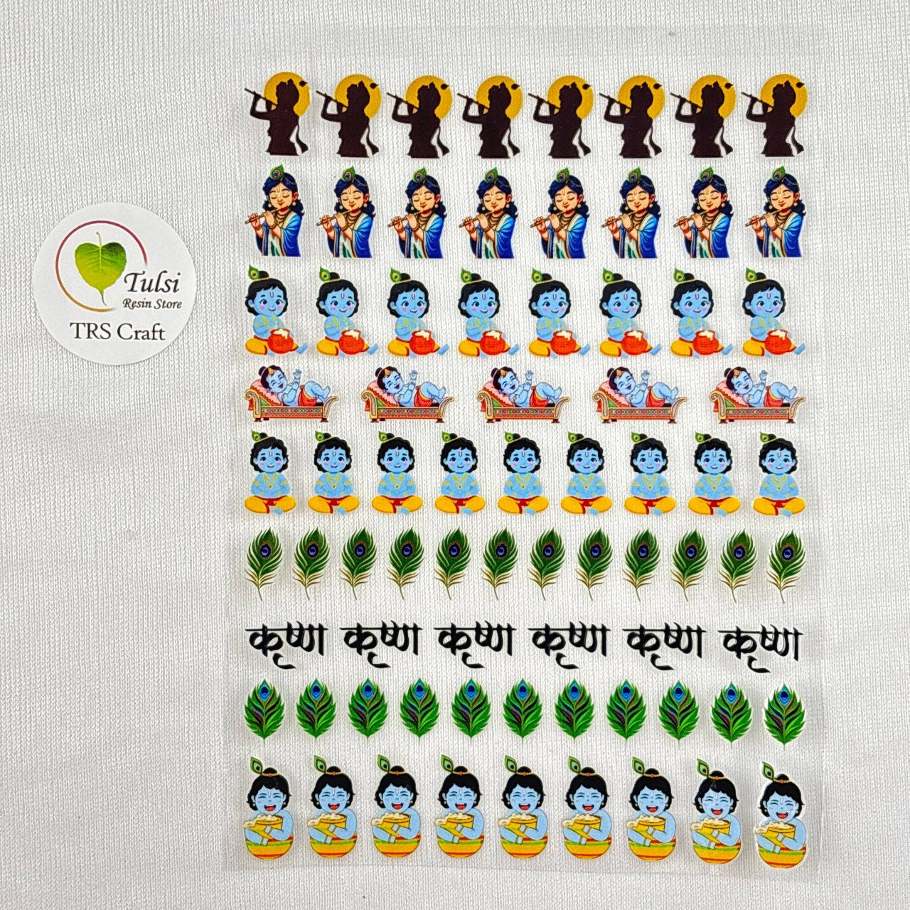 A6 UV DTF Sticker - God Idols Krishna (G5)
