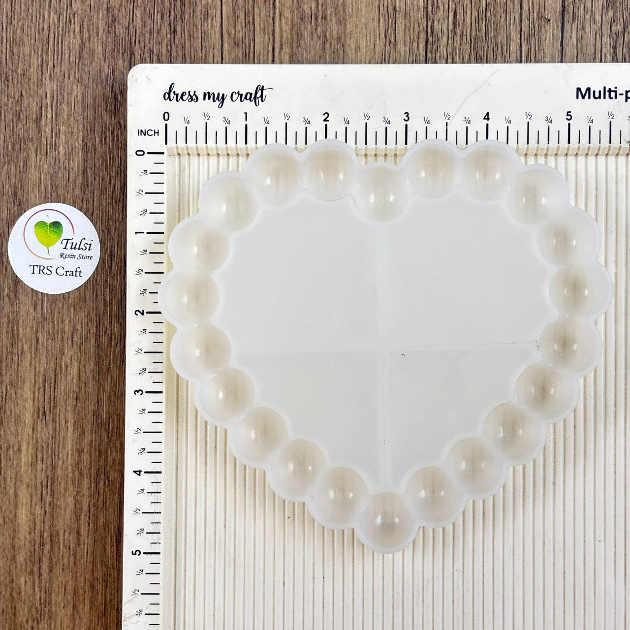 Bubble Edge Heart Trinket Mould (B) - #colour_ - Tulsi Resin Store
