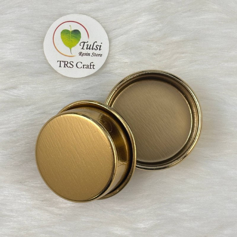 Gold T- Light Holder (B)(2Pc)