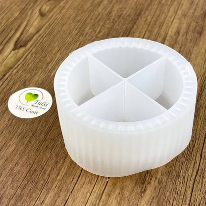 Jar Mould with Lid (B) Tulsi Resin Store