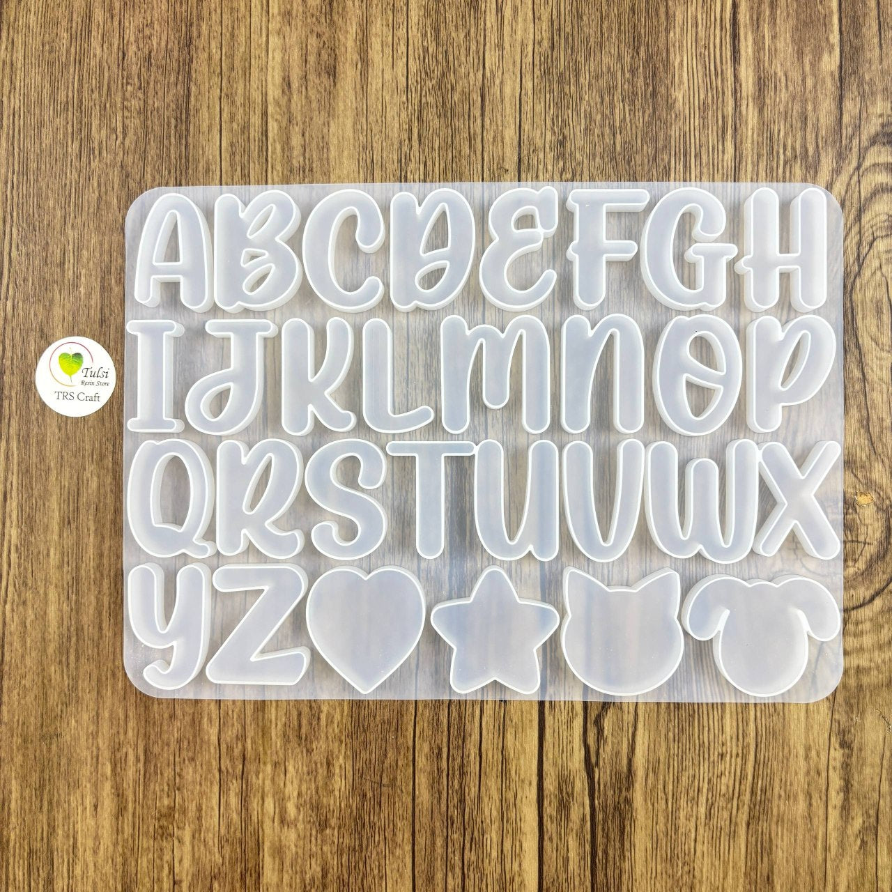 Doodle Back Alphabet Mould - - tulsiresin