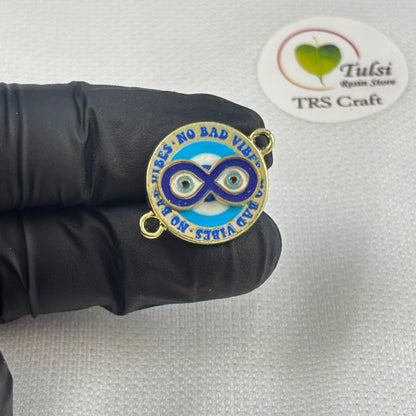 Evil Eye Charm With Two Hooks - G Tulsi Resin Store