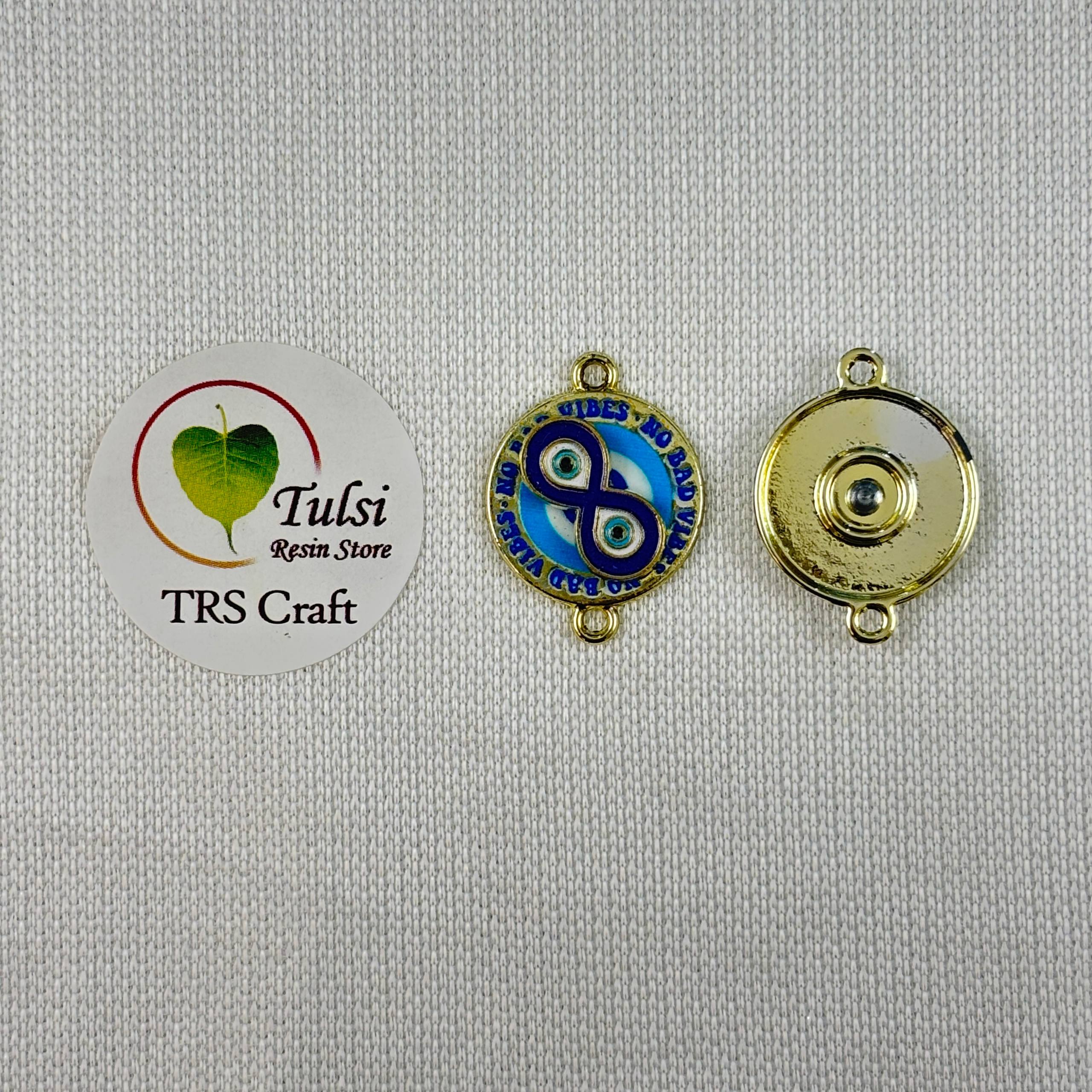 Evil Eye Charm With Two Hooks - G Tulsi Resin Store